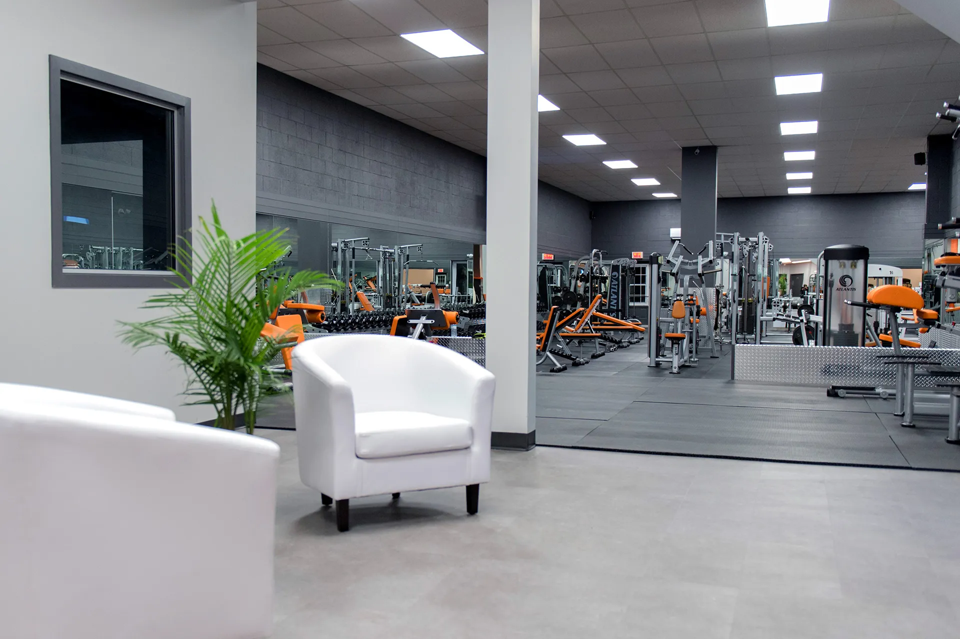 Entrée et accueil du gym